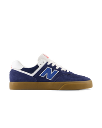 The New Balance Mens 574 Vulcanized Shoes in Navy & Gum