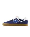 The New Balance Mens 574 Vulcanized Shoes in Navy & Gum