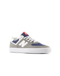 The New Balance Mens 574 Vulcanized Shoes in Grey & White