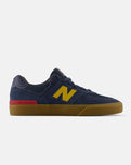 The New Balance Mens Numeric 574 Vulcanized Shoes in Blue Indigo & Gum