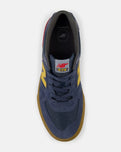 The New Balance Mens Numeric 574 Vulcanized Shoes in Blue Indigo & Gum