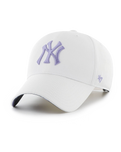 NY Yankees Sure Shot MVP Cap in White & Lilac