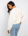 The Free People Womens Hit The Slopes Sweatshirt in Ivory Retro Combo