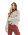 The Free People Womens Marlie Jumper in Pebble