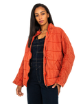 The Free People Womens Dolman Quilted Jacket in Myrrh