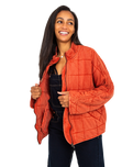 The Free People Womens Dolman Quilted Jacket in Myrrh