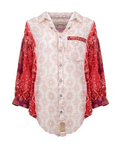 The Free People Womens Sun Valley Tunic Top in Red Rocks