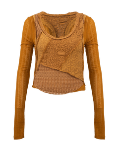 The Free People Womens Taylor Top in Cathay Spice