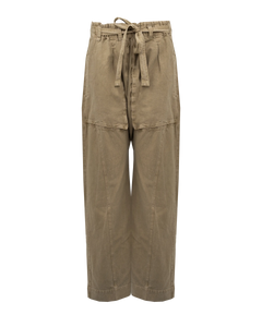 The Free People Womens Sky Rider Straight Leg Trousers in Eucalyptus