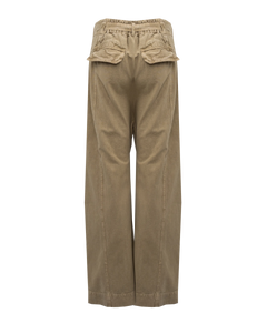 The Free People Womens Sky Rider Straight Leg Trousers in Eucalyptus