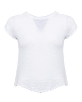 The Free People Womens Be My Baby T-Shirt in White