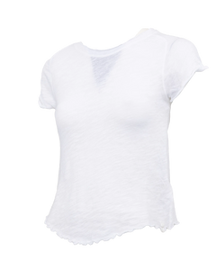 The Free People Womens Be My Baby T-Shirt in White