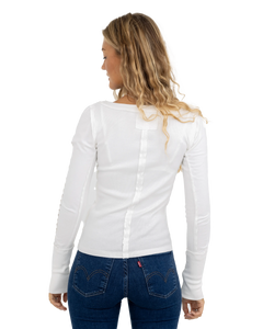 The Free People Womens Daisy Chain Cuff Top in White