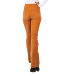 The Free People Womens Jayde Cord Flare Trousers in Cognac