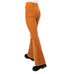 The Free People Womens Jayde Cord Flare Trousers in Cognac