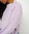 The Free People Womens East Street Crop Jumper in Frost Lavender