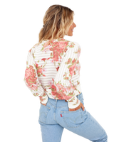 The Free People Womens Bed Of Roses Jumper in Candy Combo