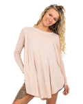 The Free People Womens Aria Trapeze T-Shirt in Misty Pink