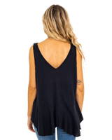 The Free People Womens Rosie Drop Waist Vest in Black