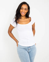 The Free People Womens Bout Time T-Shirt in Ivory