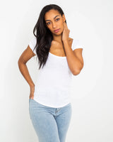The Free People Womens Bout Time T-Shirt in Ivory