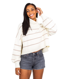 The Free People Womens Paulie Jumper in Moonbeam Combo