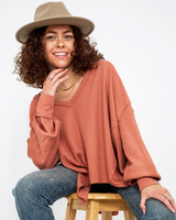 The Free People Womens Coraline Thermal Jumper in Autumn Glaze