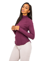 The Free People Womens Make It Easy Thermal Top in Precious Wine