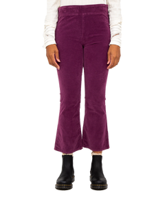 The Free People Womens In My Feelings Crop Boot Trousers in Fig Jam