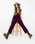 The Free People Womens High Roller Cord Jumpsuit in Italian Plum