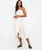 The Free People Womens Sparkling Moment Midi Dress in Ivory
