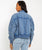 The Free People Womens Flying High Bomber Jacket in Denim Grey
