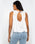 The Free People Womens Fun & Flirty Top in Ivory Combo