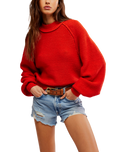 Riley Sweatshirt in Fiery Red