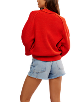 Riley Sweatshirt in Fiery Red