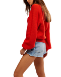 Riley Sweatshirt in Fiery Red