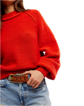 Riley Sweatshirt in Fiery Red