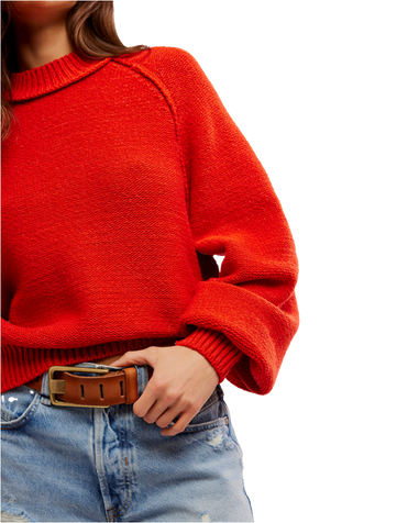 Riley Sweatshirt in Fiery Red