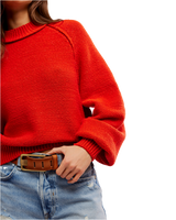 Riley Sweatshirt in Fiery Red