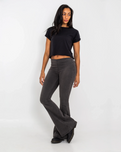 The Free People Womens Flare Penny Jeans in Black