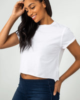 The Free People Womens The Perfect T-Shirt in White