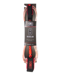 The Ocean & Earth 8'0" Regular Moulded Leash in Coral