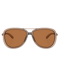 The Oakley Split Time Prizm Polarised Sunglasses in Matte Sepia & Prizm Bronze