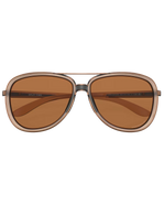 The Oakley Split Time Prizm Polarised Sunglasses in Matte Sepia & Prizm Bronze