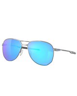 The Oakley Contrail Prizm Sunglasses in Sapphire & Satin Chrome