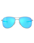 The Oakley Contrail Prizm Sunglasses in Sapphire & Satin Chrome