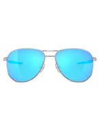 The Oakley Contrail Prizm Sunglasses in Sapphire & Satin Chrome