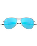 The Oakley Contrail Prizm Sunglasses in Sapphire & Satin Chrome