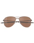 The Oakley Contrail Prizm Polarised Sunglasses in Tungsten & Satin Toast