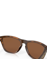 The Oakley Frogskins Prizm Sunglasses  in Matte Tortoise & Prizm Tungsten